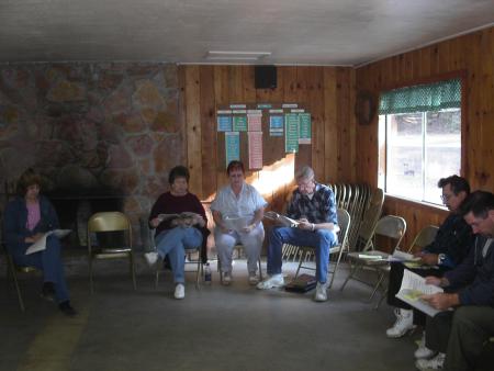 Bible study @ Singles retreat YBC 04